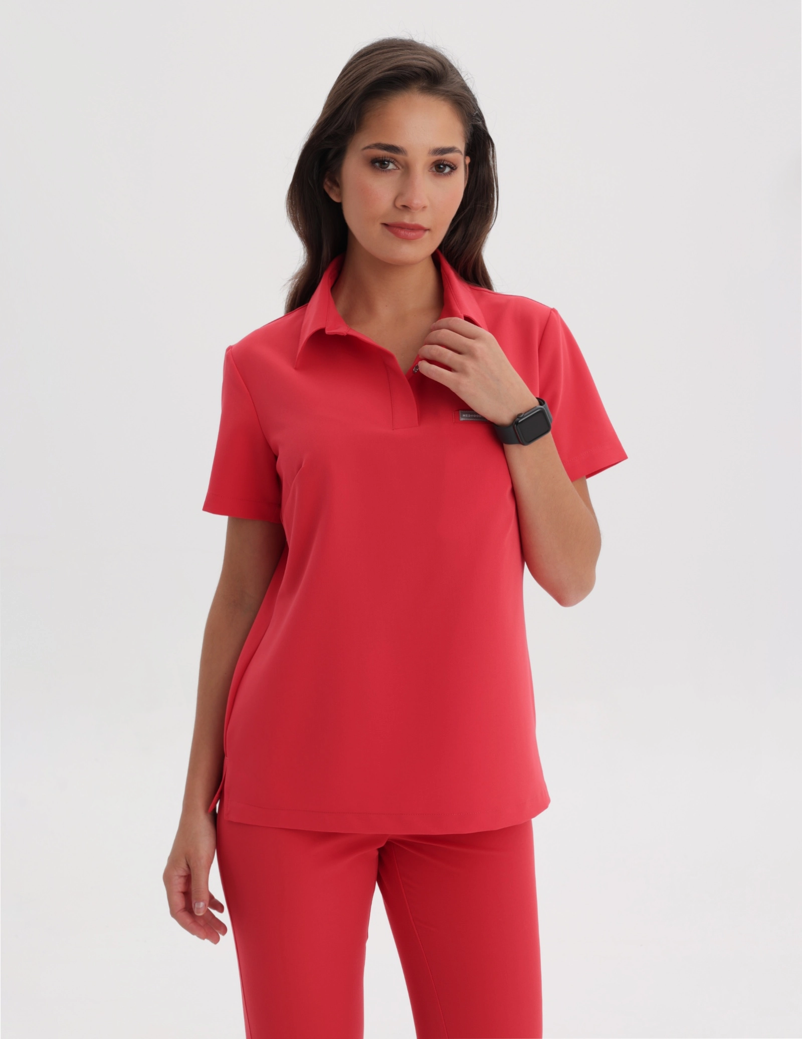 Bluza Medyczna Polo - POP RED