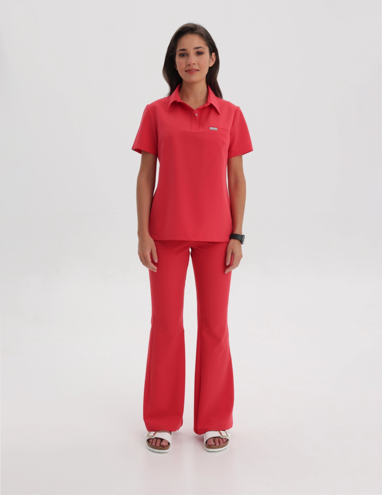 Bluza Medyczna Polo - POP RED