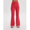 Spodnie Damskie Flare - POP RED