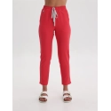Spodnie damskie Basic - POP RED