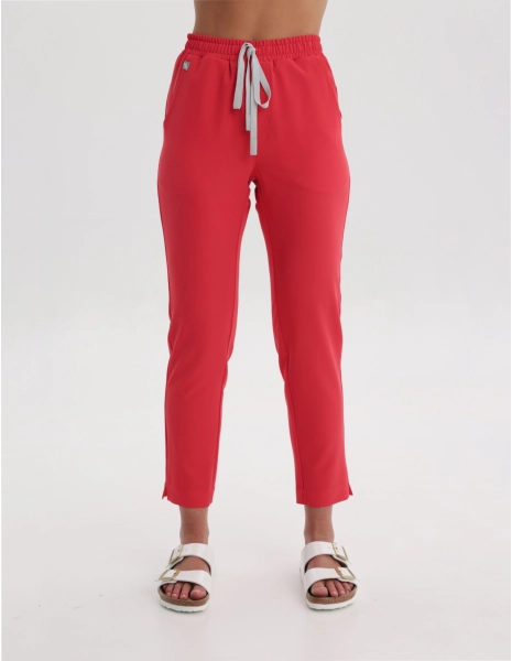 Spodnie damskie Basic - POP RED