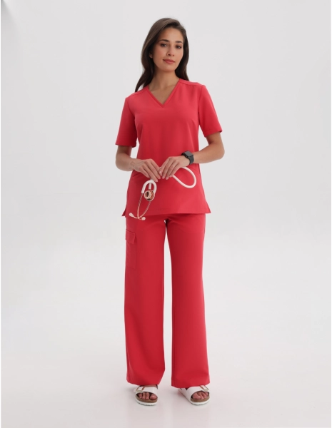 Spodnie Damskie Yoga - POP RED