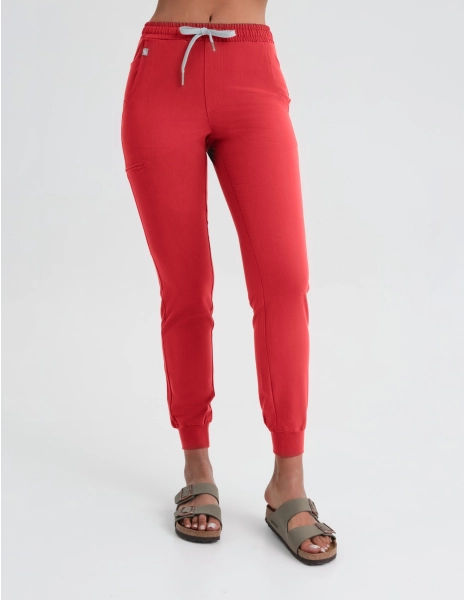 Spodnie Joggery Damskie - POP RED