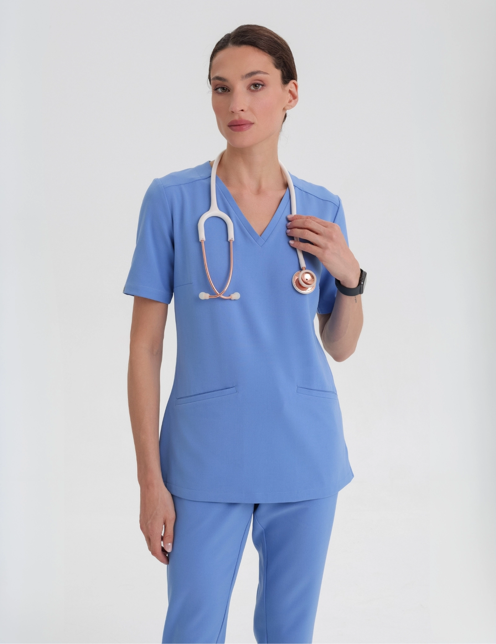 Bluza Medyczna Casy - MARINA BLUE Bluza Medyczna Casy - MARINA BLUE