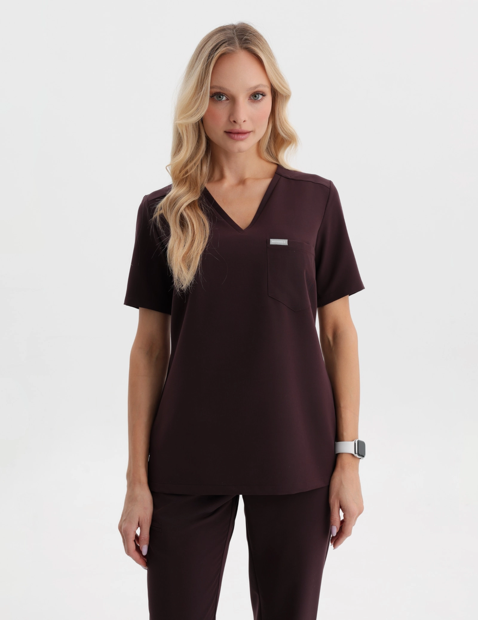 Bluza Medyczna Raya One Pocket - DARK CHOCOLATE Bluza Medyczna Raya One Pocket - DARK CHOCOLATE