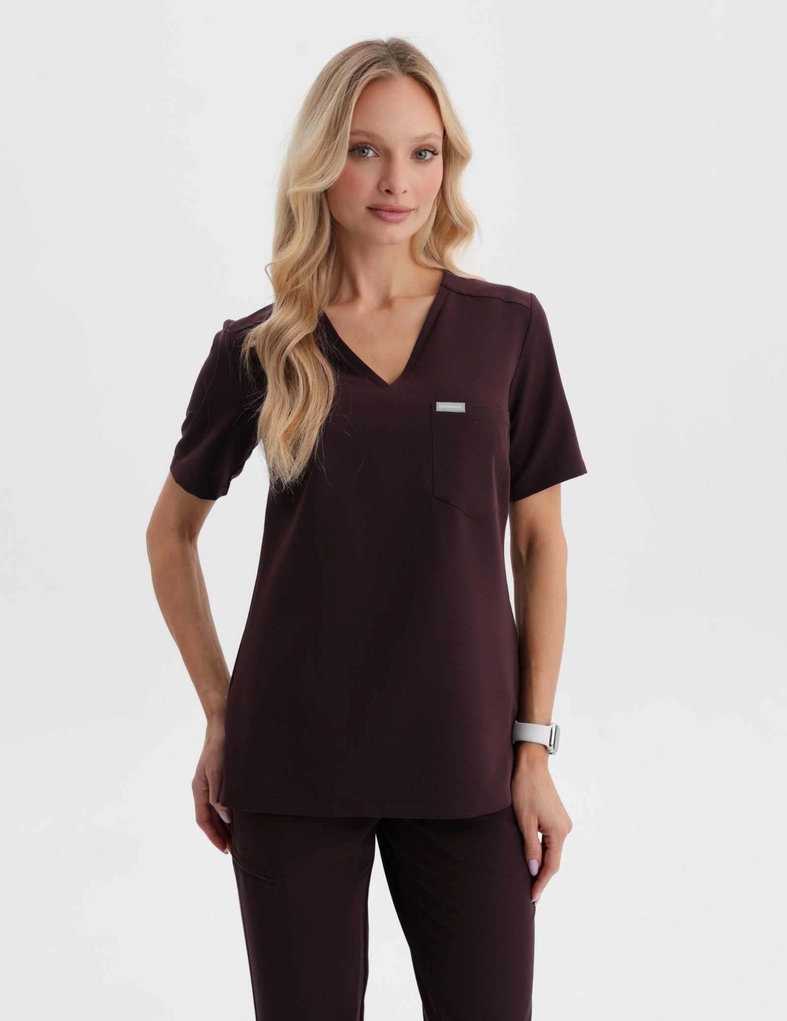 Bluza Medyczna Raya One Pocket - DARK CHOCOLATE Bluza Medyczna Raya One Pocket - DARK CHOCOLATE