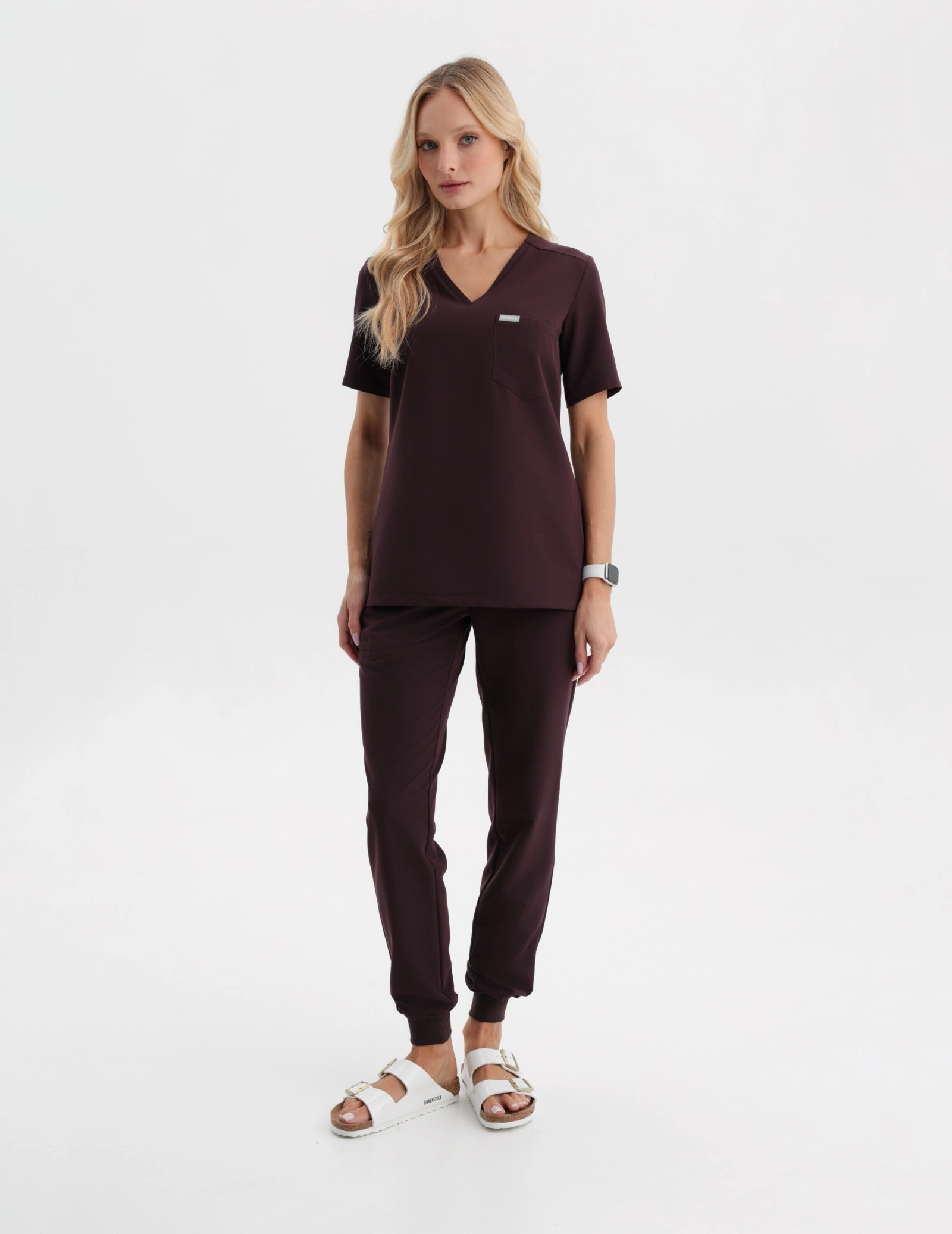 Bluza Medyczna Raya One Pocket - DARK CHOCOLATE Bluza Medyczna Raya One Pocket - DARK CHOCOLATE