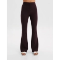 Spodnie Damskie Flare - DARK CHOCOLATE