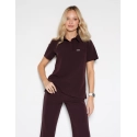 Bluza Medyczna Polo - DARK CHOCOLATE