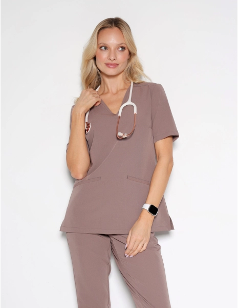 Bluza Medyczna Casy - MOCHA