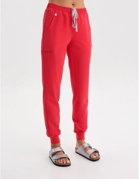Spodnie Joggery Damskie - POP RED