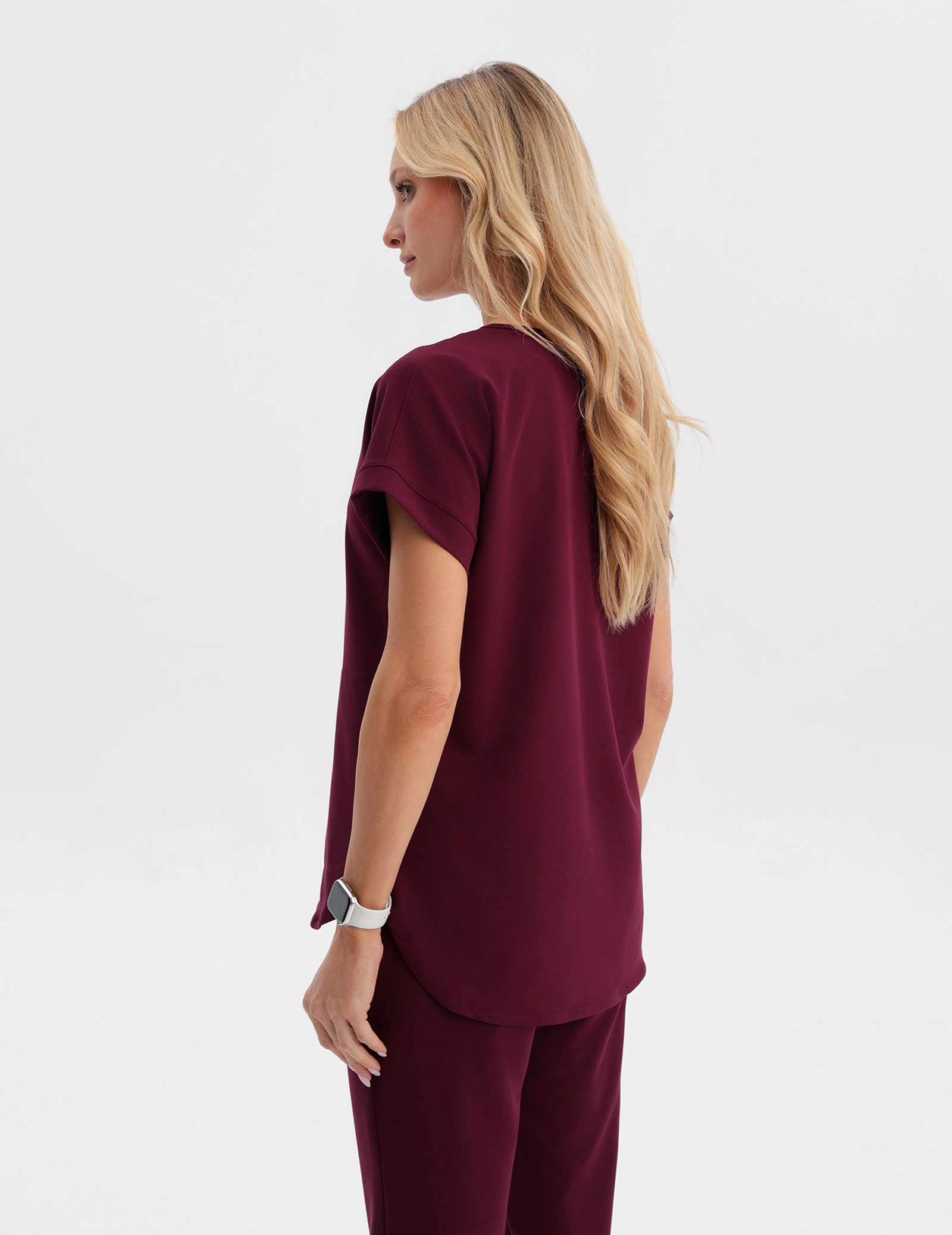 Bluza Medyczna Kendall - BURGUNDY