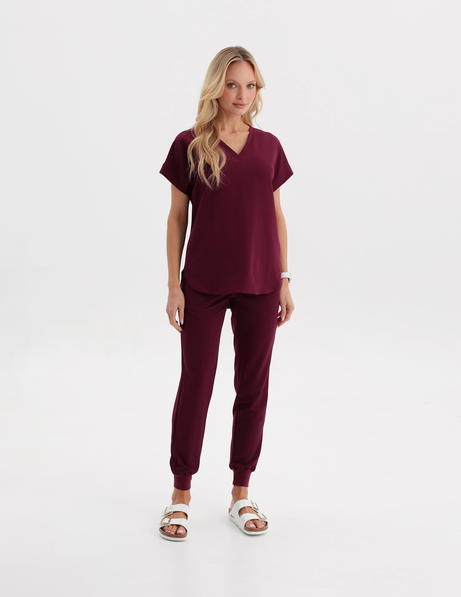 Bluza Medyczna Kendall - BURGUNDY