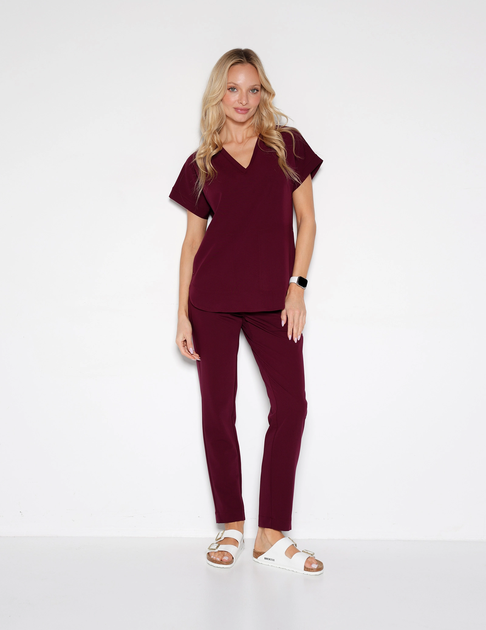 Bluza Medyczna Kendall - BURGUNDY