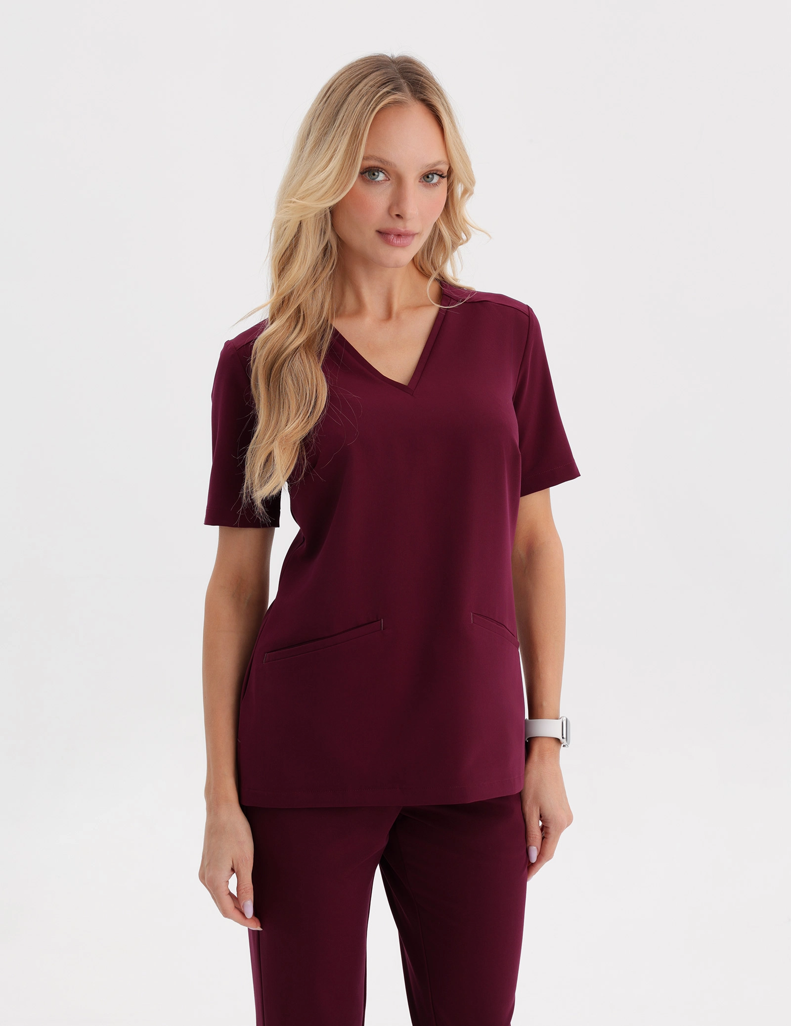 Bluza Medyczna Casy - BURGUNDY Bluza Medyczna Casy - BURGUNDY