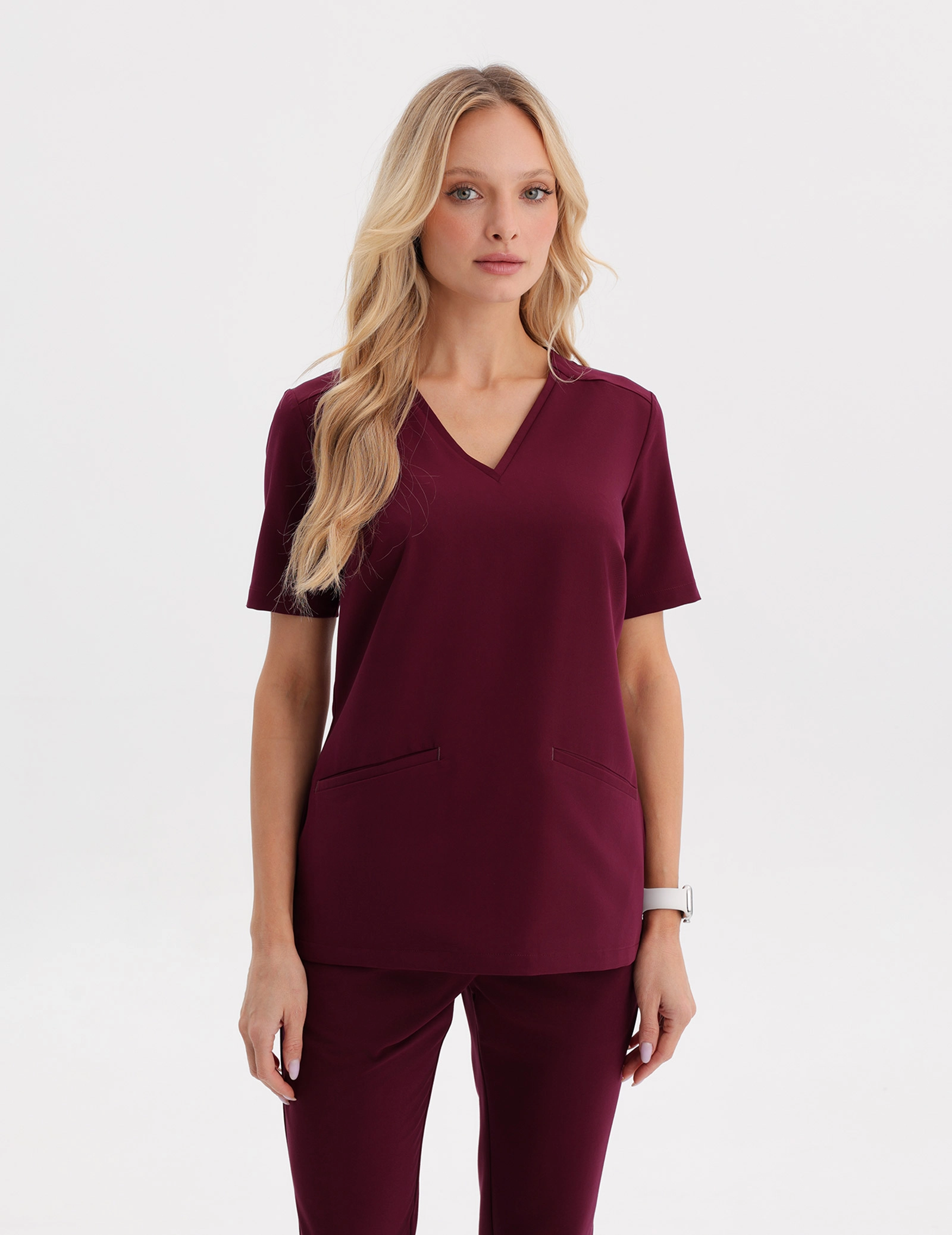 Bluza Medyczna Casy - BURGUNDY Bluza Medyczna Casy - BURGUNDY