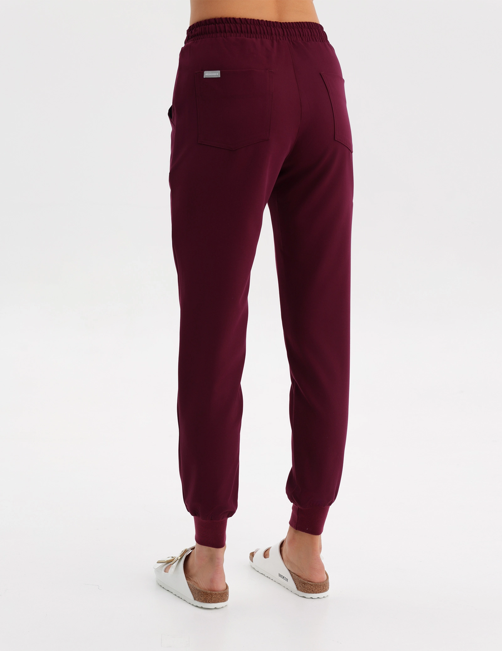 Spodnie Joggery Damskie - BURGUNDY