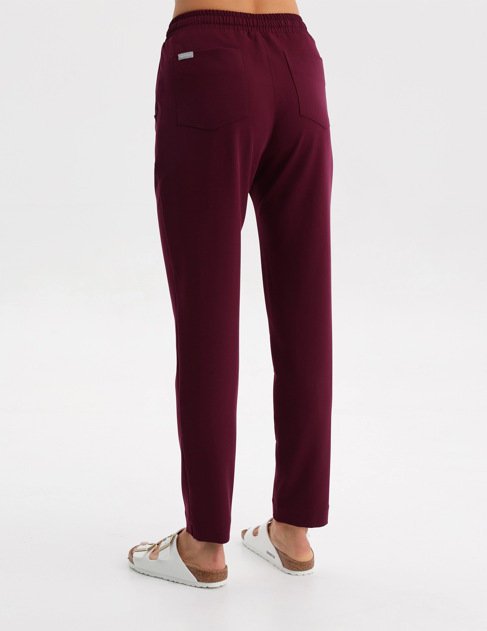 Spodnie damskie Basic - BURGUNDY