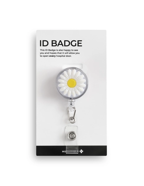 ID Badge Holder - DAISY WHITE