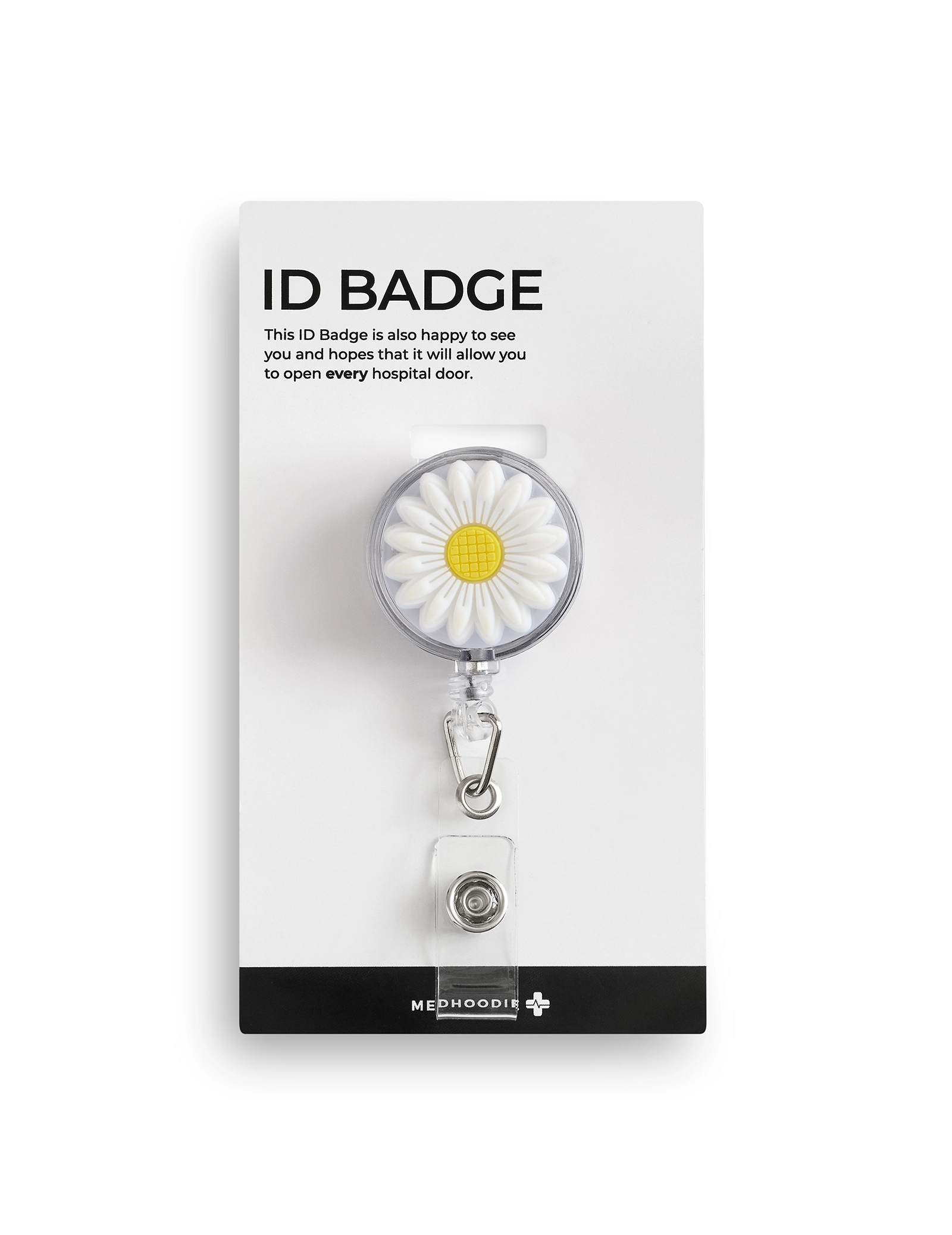 ID Badge Holder - DAISY WHITE ID Badge Holder - DAISY WHITE