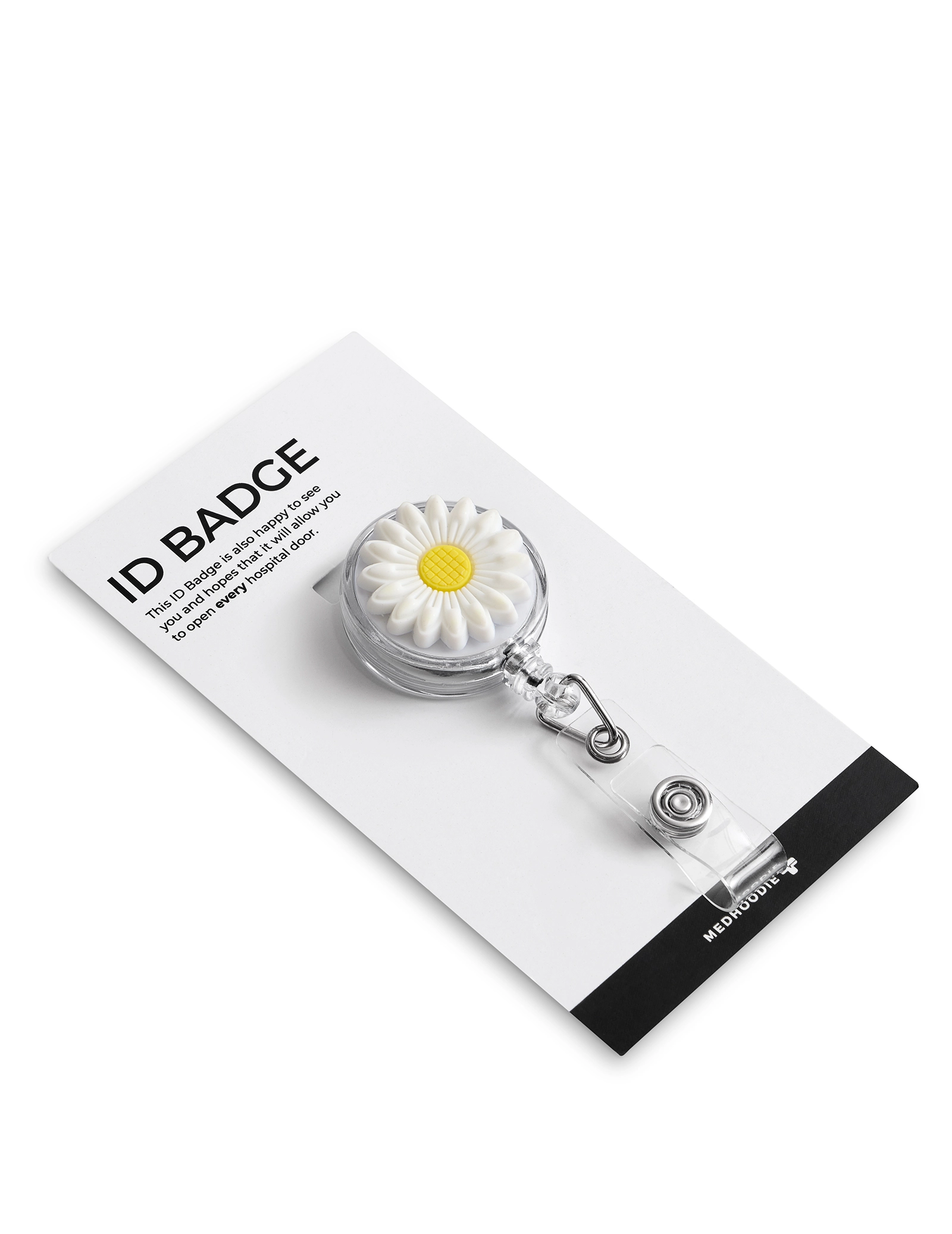 ID Badge Holder - DAISY WHITE ID Badge Holder - DAISY WHITE