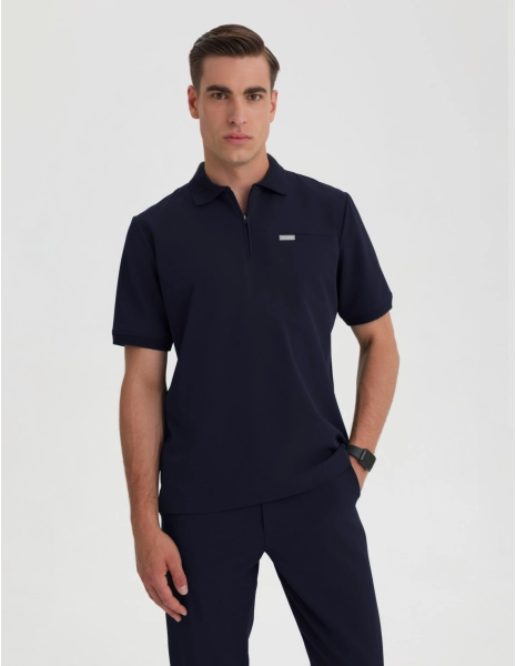 Bluza Medyczna Polo Męska - DARK NAVY