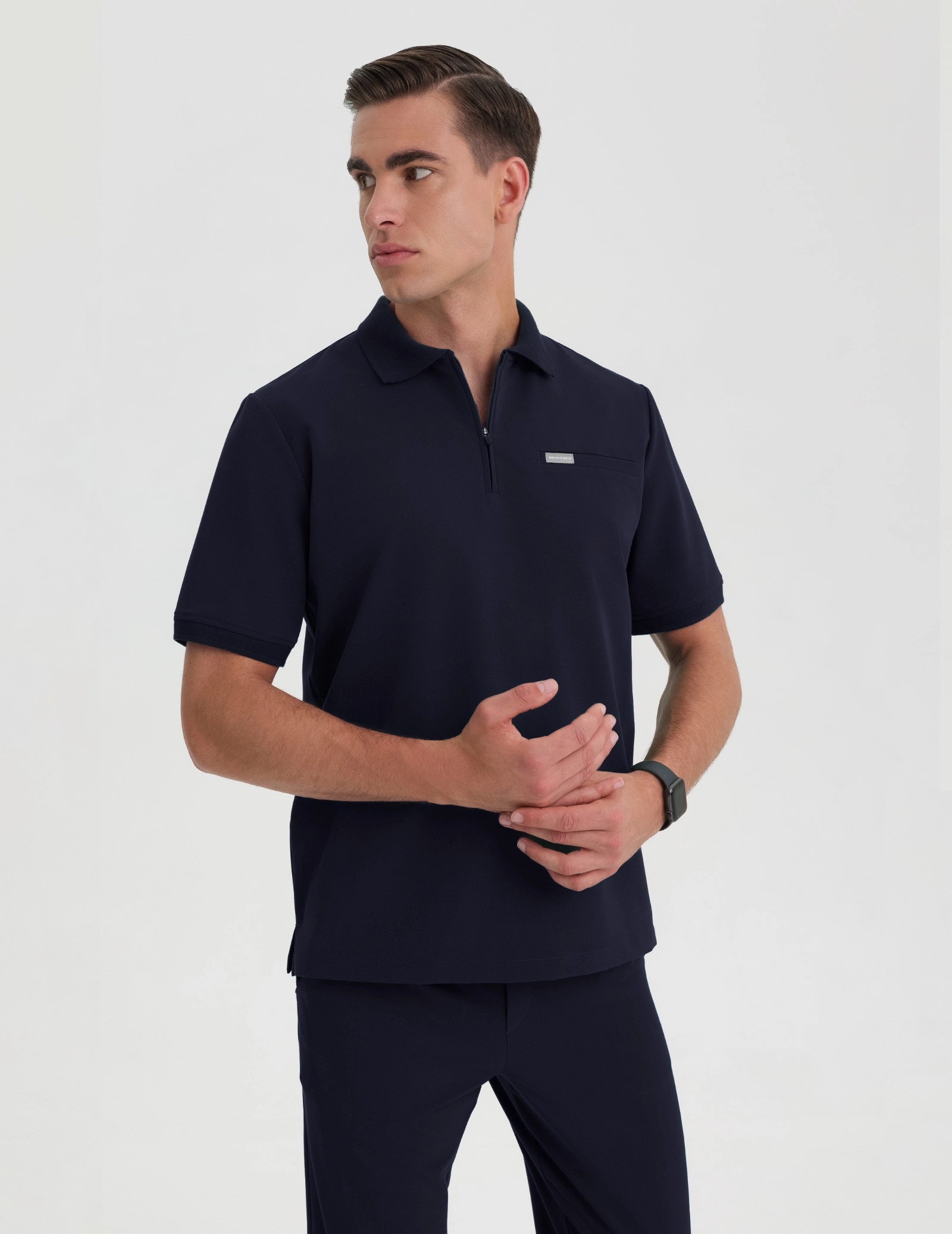 Bluza Medyczna Polo Męska - DARK NAVY Bluza Medyczna Polo Męska - DARK NAVY