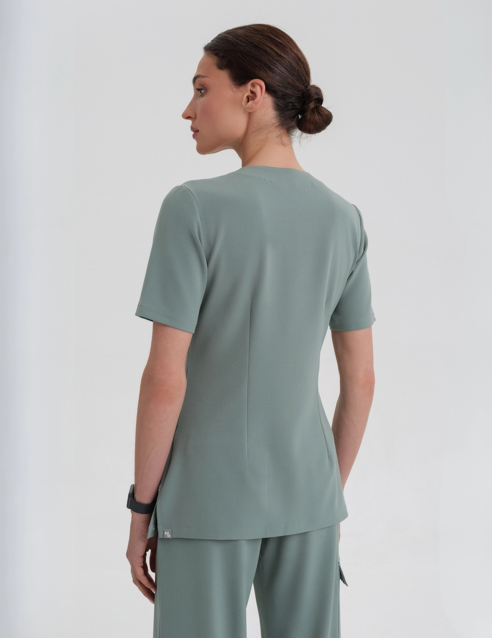 Bluza Medyczna Casy - DUSTY GREEN