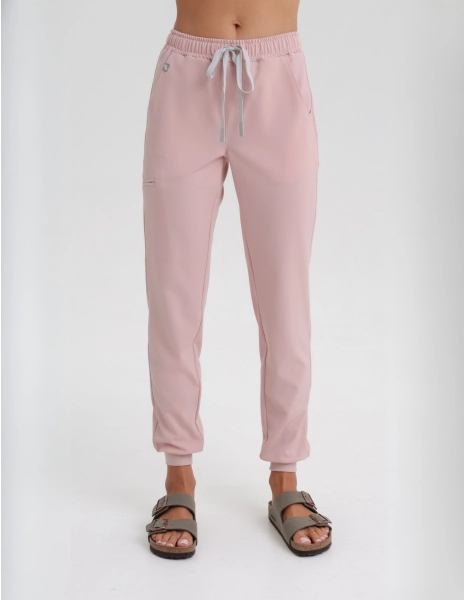 Spodnie Joggery Damskie - DUSTY ROSE