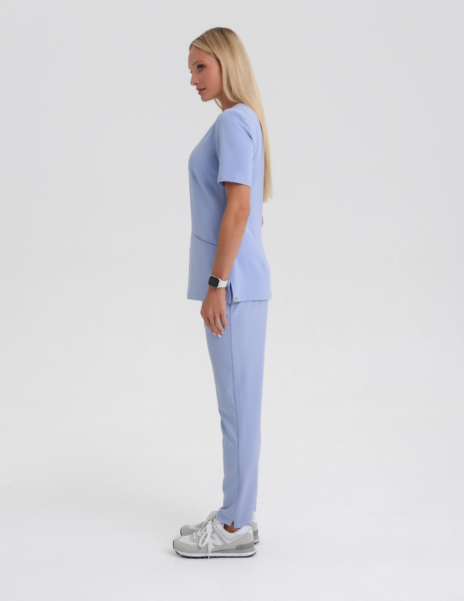 Spodnie Damskie Basic - CEIL BLUE