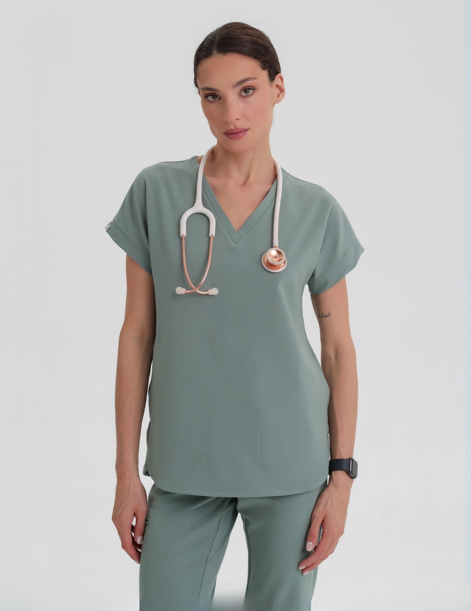 Bluza Medyczna Kendall - DUSTY GREEN