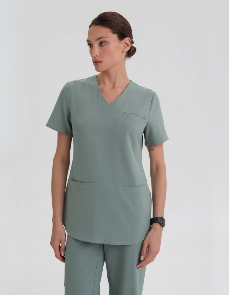 Bluza Medyczna Grace - DUSTY GREEN
