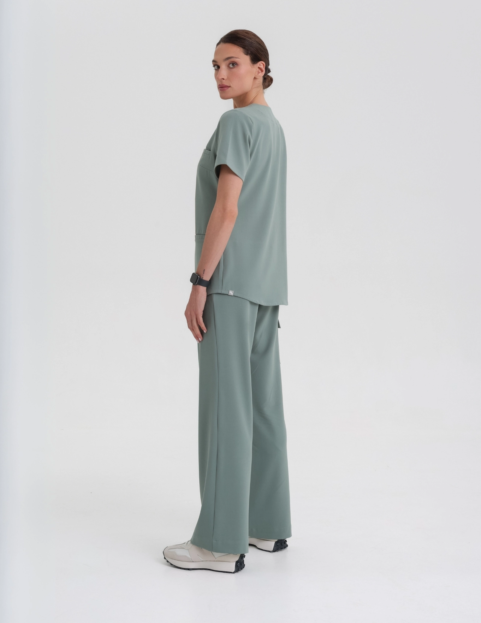 Bluza Medyczna Grace - DUSTY GREEN