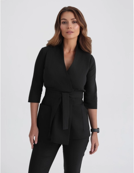 Medyczna Tunika Zoya - TRUE BLACK