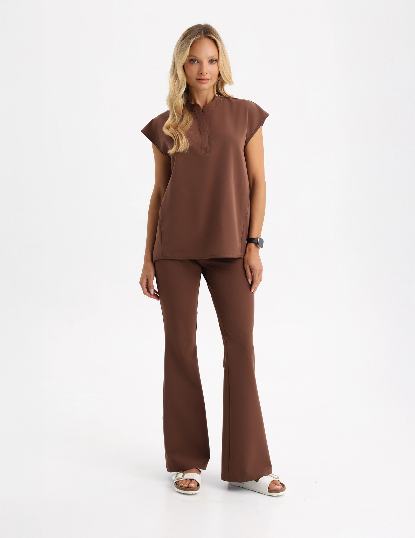 Bluza Medyczna Khloe - MILKY BROWN