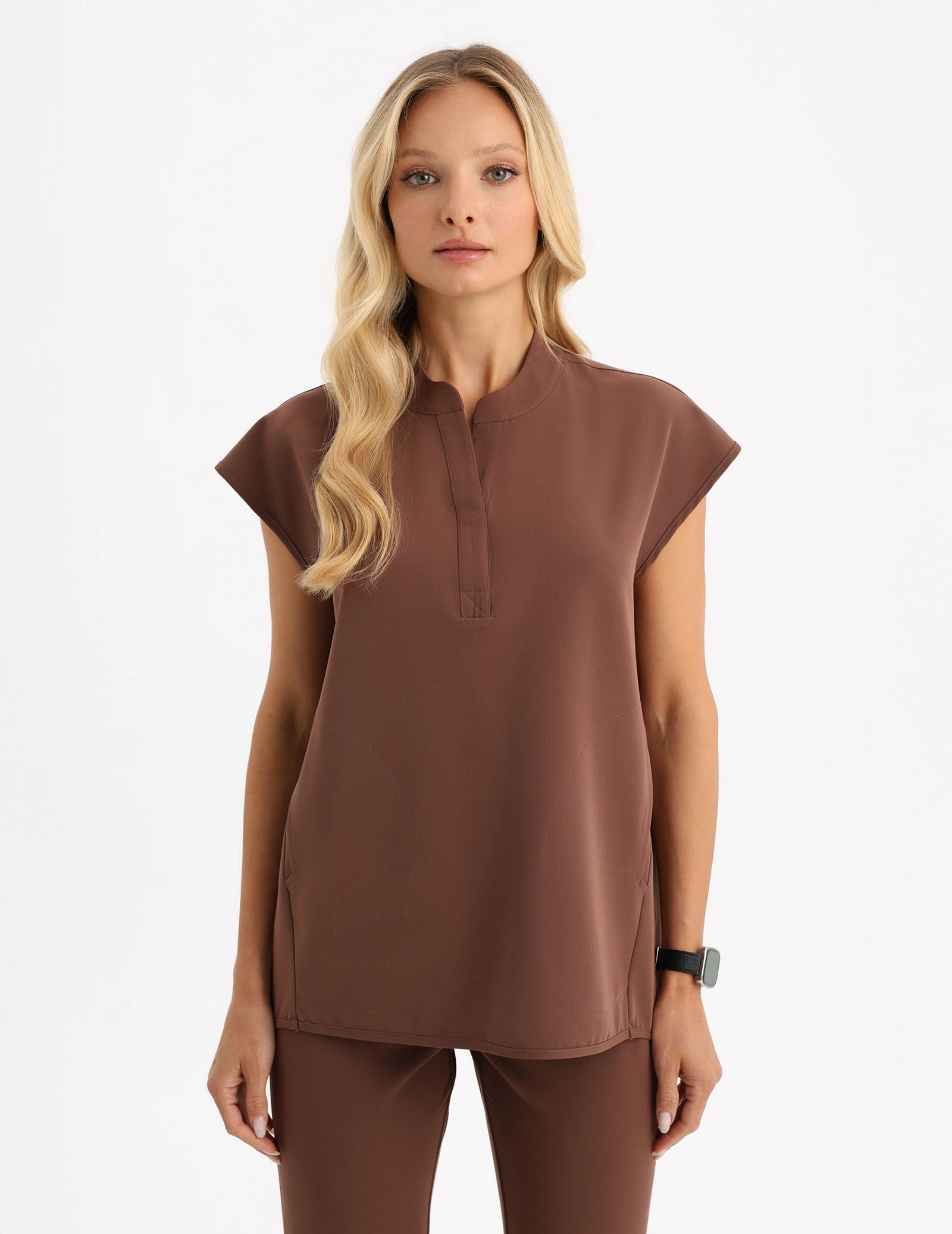 Bluza Medyczna Khloe - MILKY BROWN