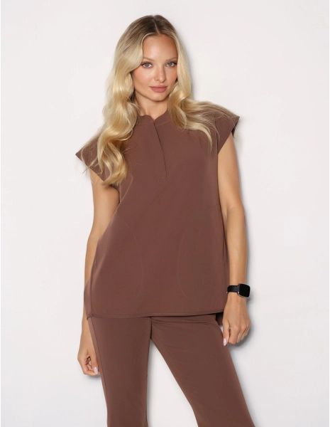 Bluza Medyczna Khloe - MILKY BROWN