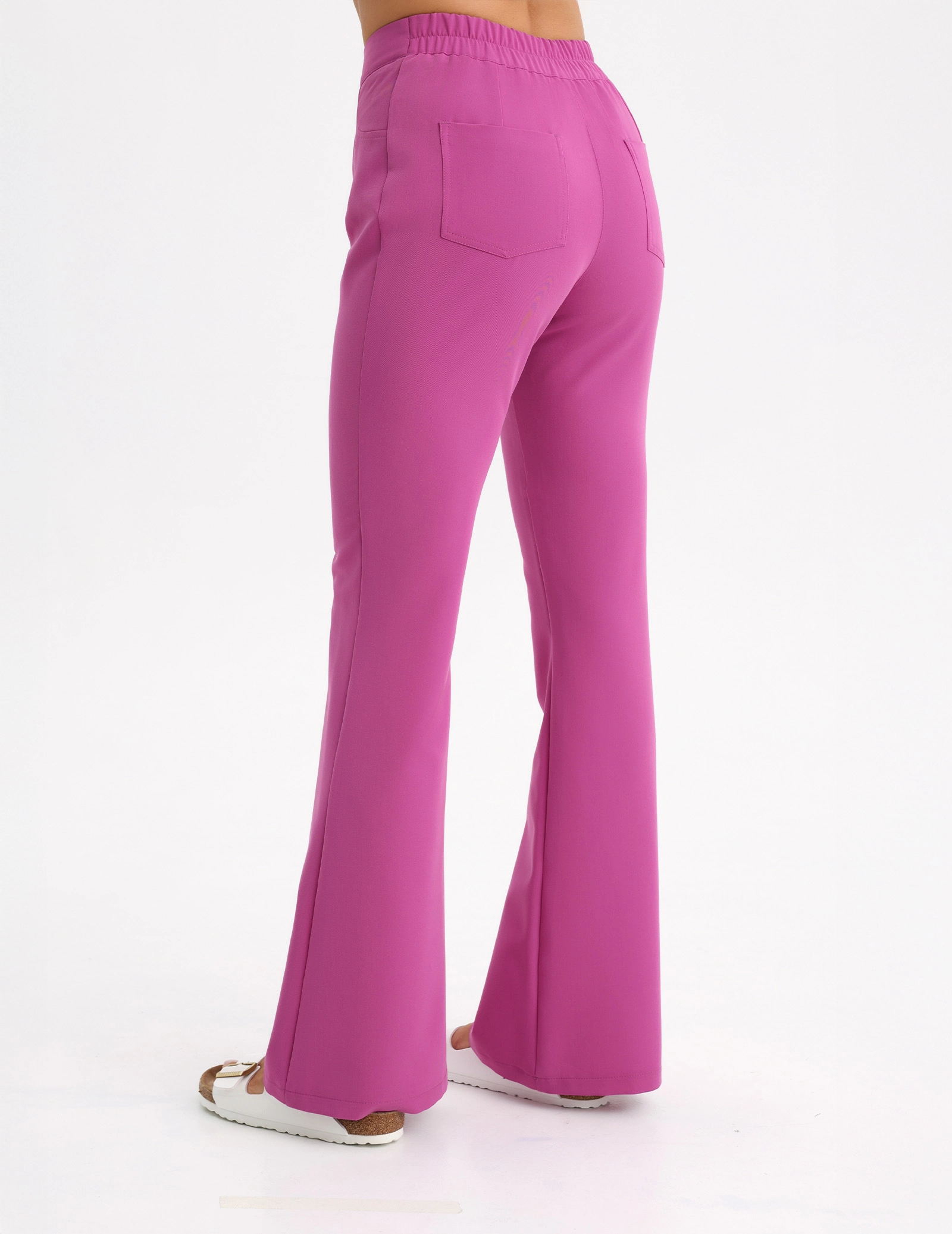 Spodnie Damskie Flare - ELECTRIC PINK