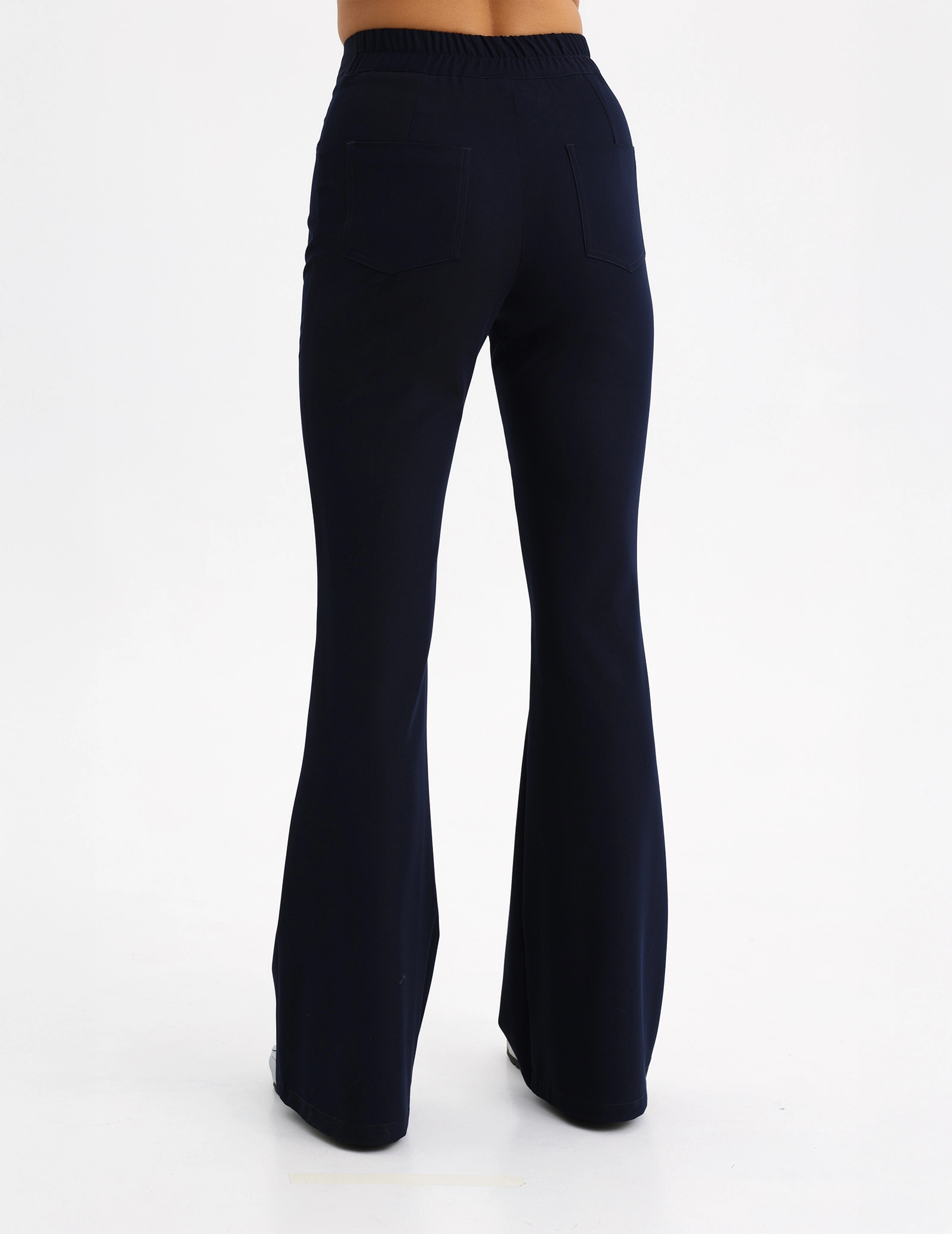 Spodnie Damskie Flare - DARK NAVY