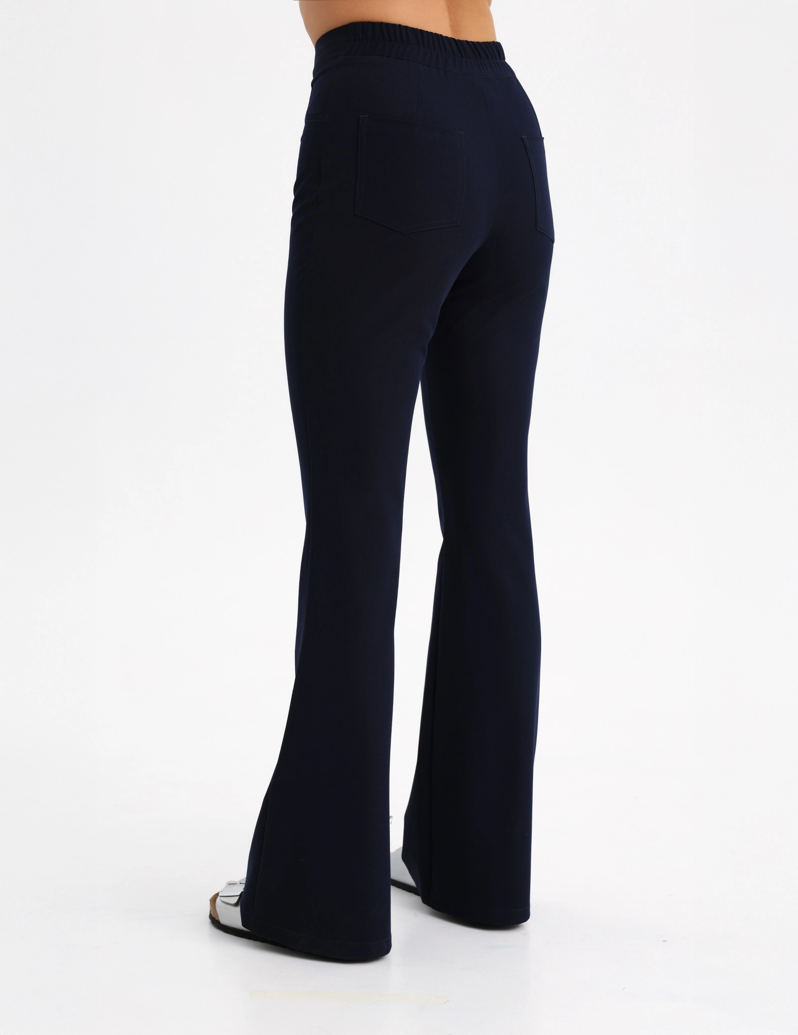 Spodnie Damskie Flare - DARK NAVY