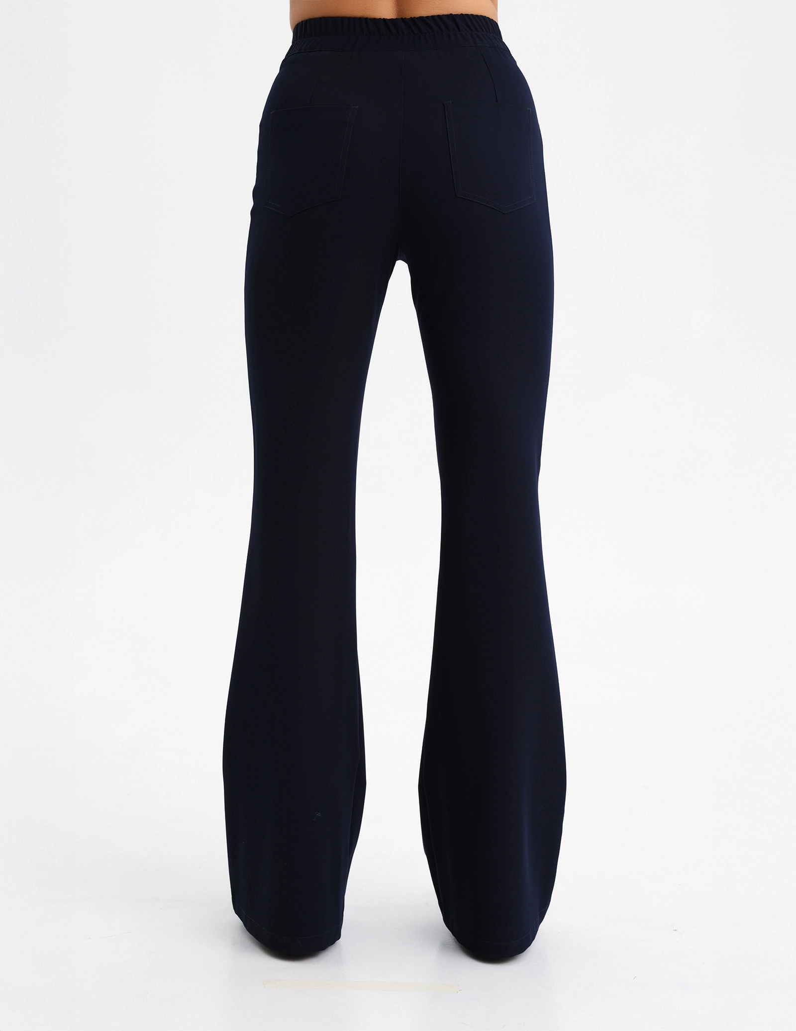 Spodnie Damskie Flare - DARK NAVY