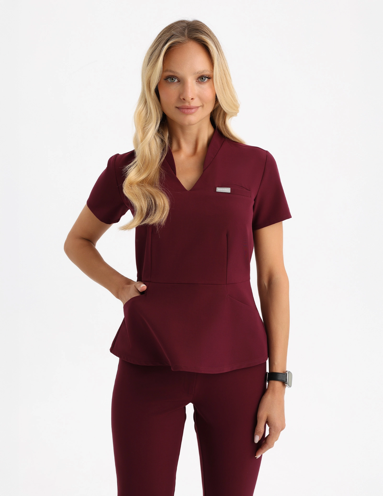 Bluza Medyczna Kori - BURGUNDY Bluza Medyczna Kori - BURGUNDY