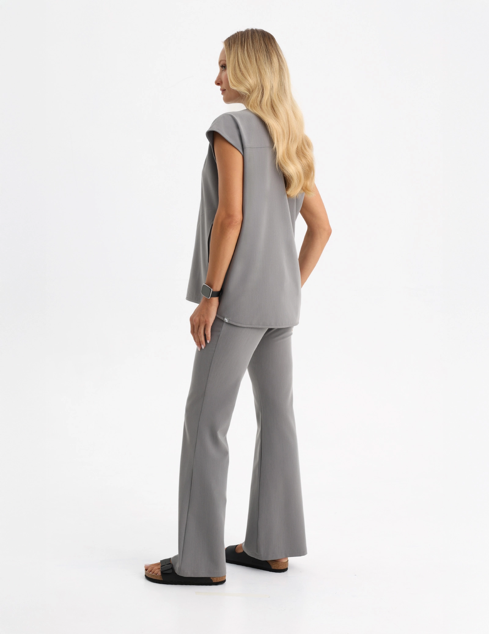 Spodnie Damskie Flare - SHARK GRAY