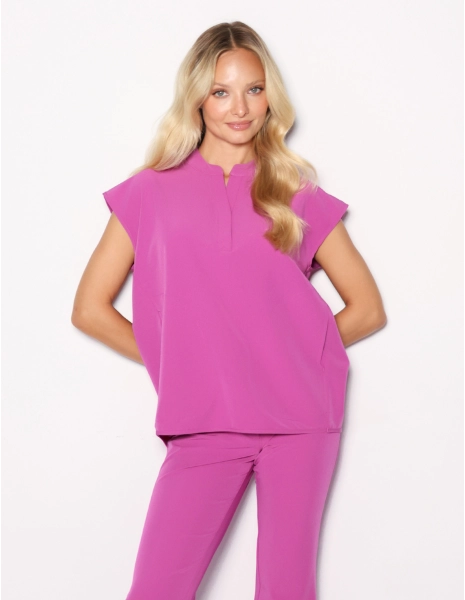 Bluza Medyczna Khloe - ELECTRIC PINK