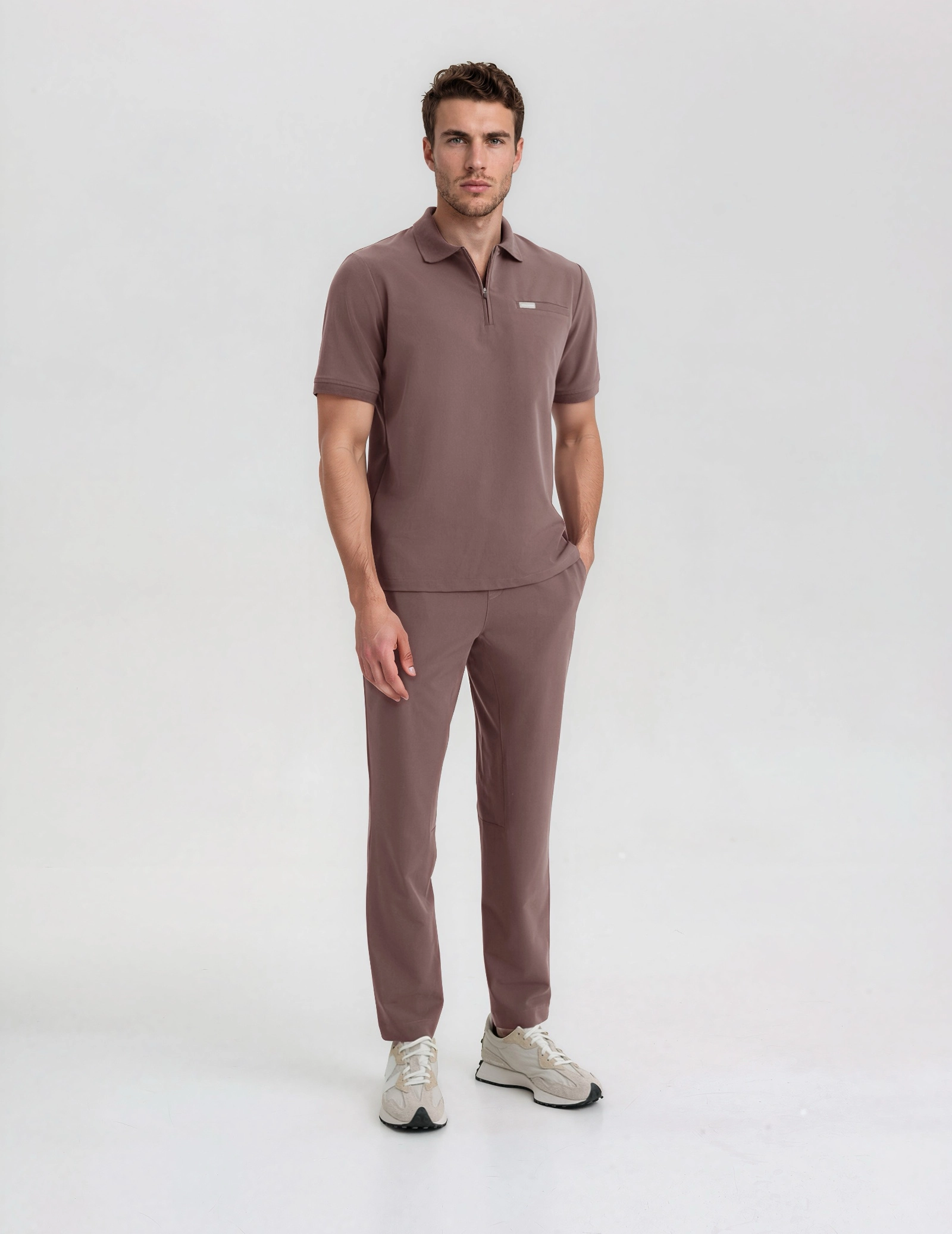 Spodnie Męskie Basic - MOCHA Spodnie Męskie Basic - MOCHA