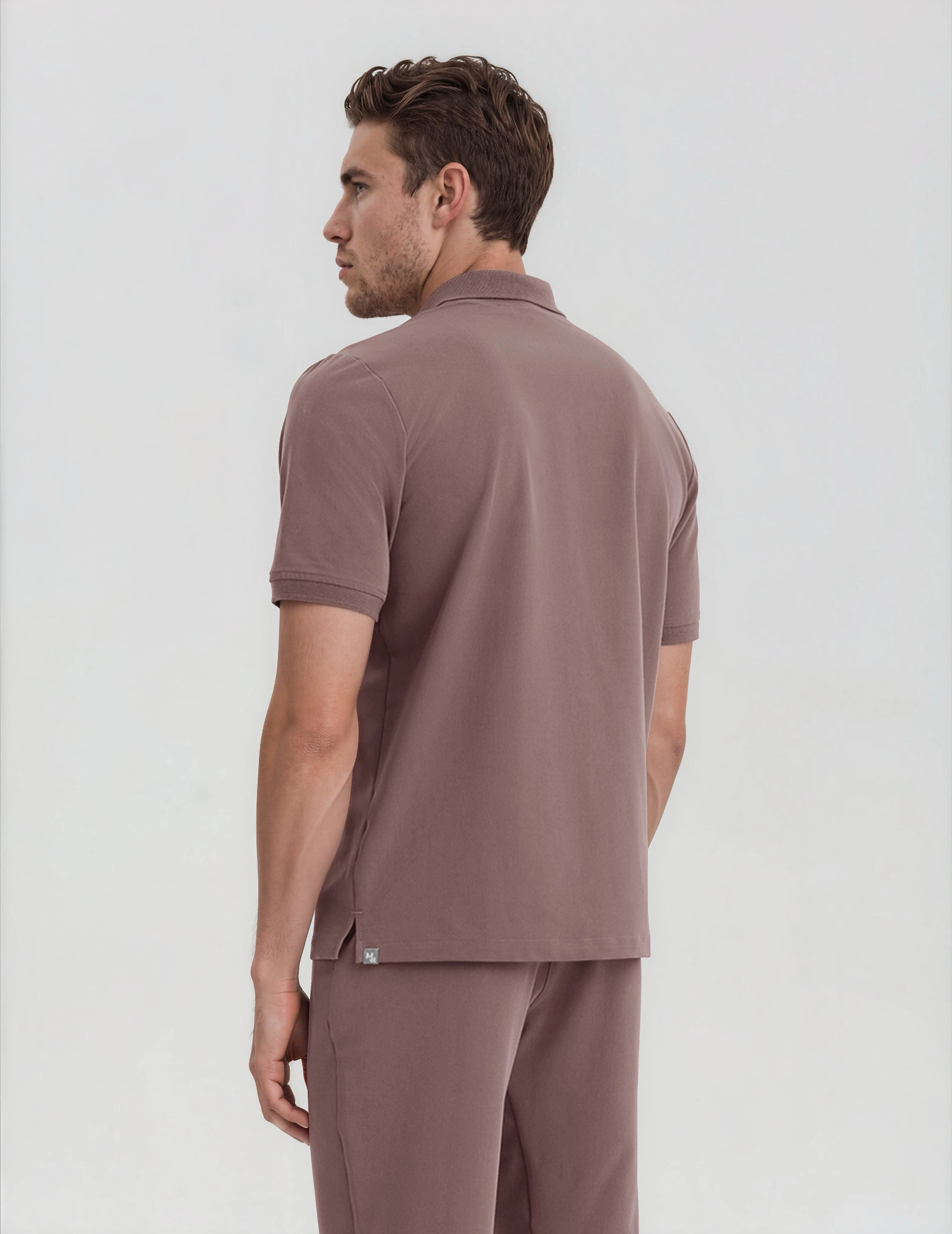 Bluza Medyczna Polo Męska - MOCHA