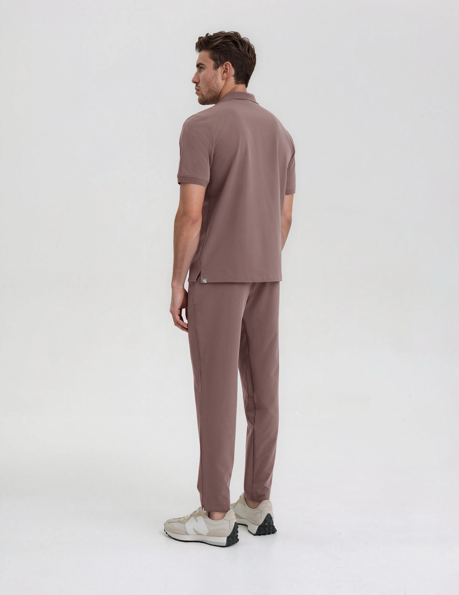 Bluza Medyczna Polo Męska - MOCHA