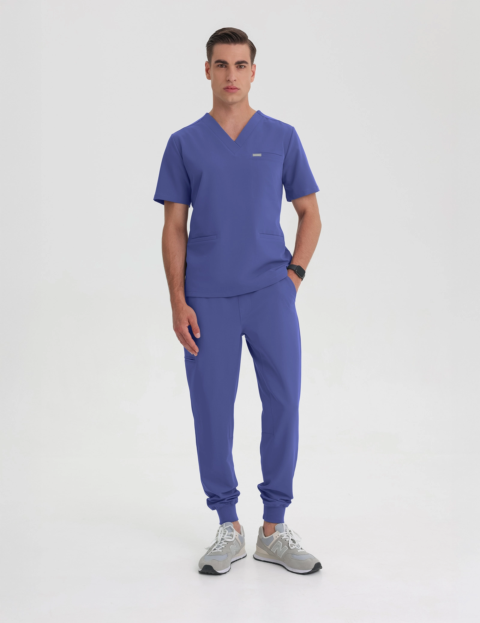 Spodnie Męskie Joggery - DENIM BLUE