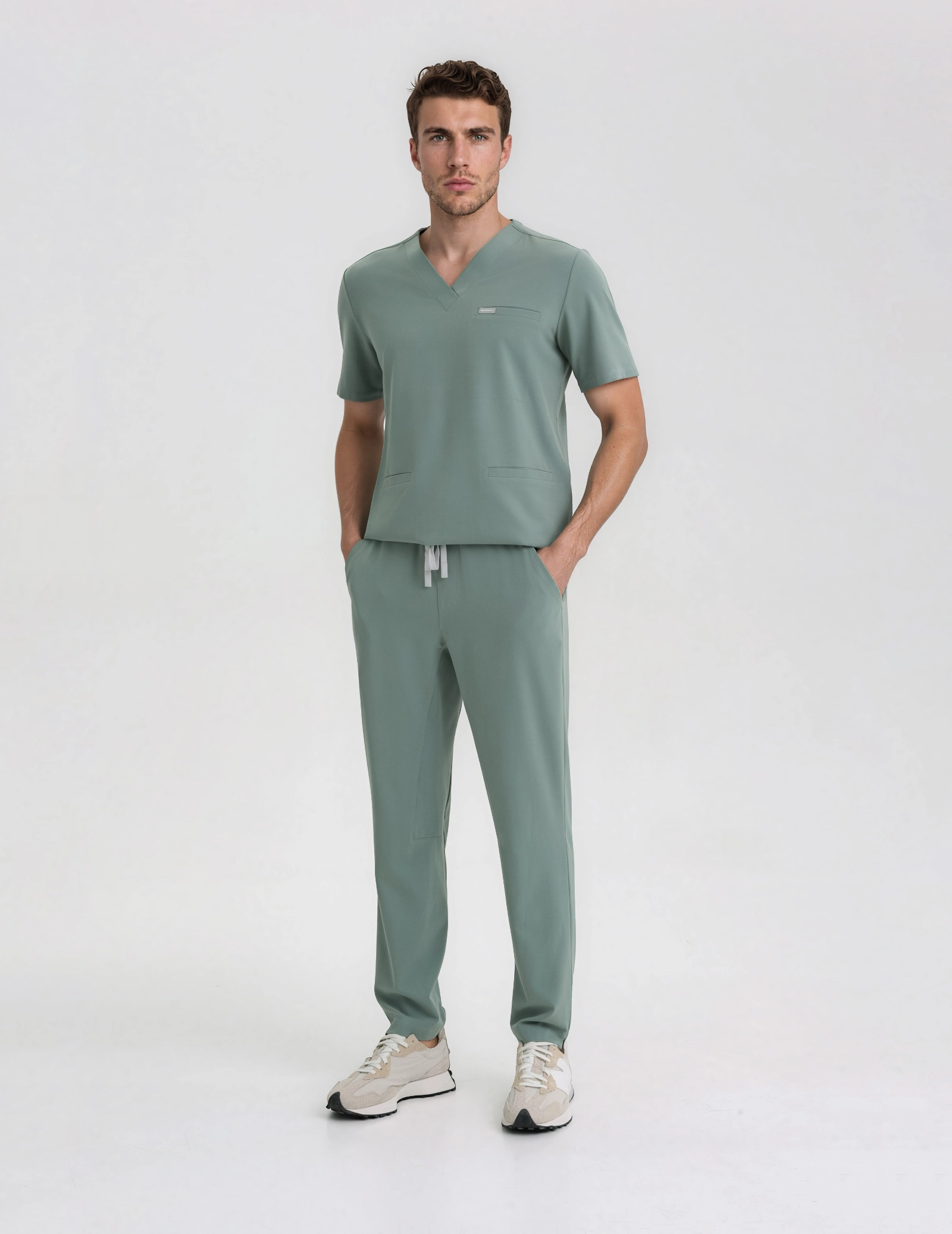 Spodnie Basic Męskie - DUSTY GREEN