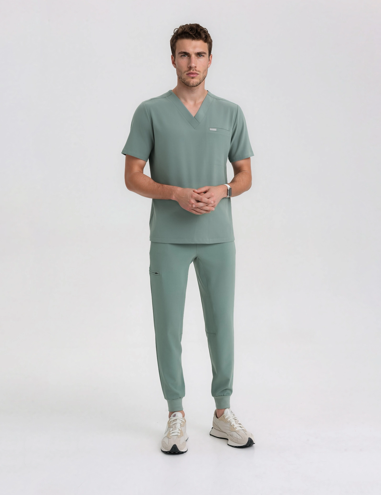 Spodnie Joggery Męskie - DUSTY GREEN